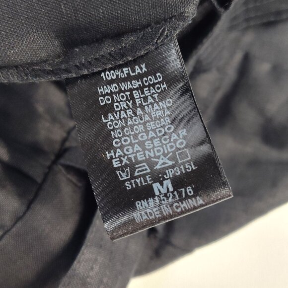 Reset By Jane Wide-Leg Flax High-Waisted Pants Women's Size M Waist 28" Casual - Picture 5 of 10